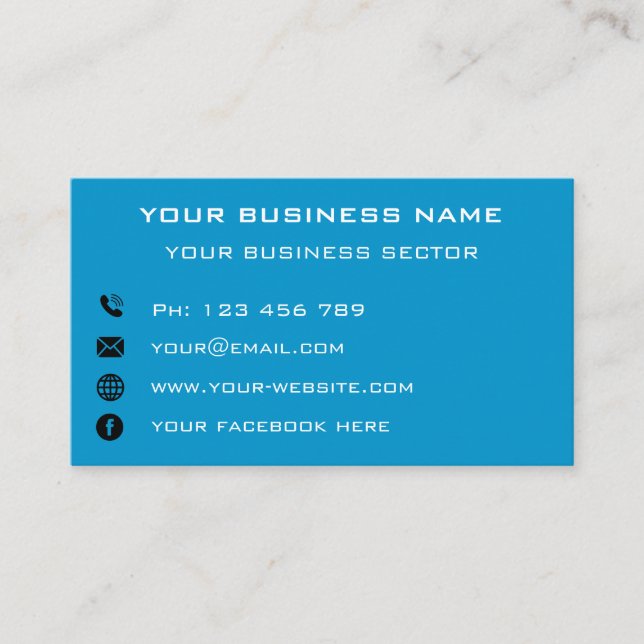 Custom Your Photo Business Card Personalized (Front)