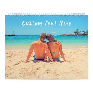 Custom Your Photo Calendar Gift with Text Name