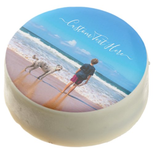 Custom Your Photo Chocolate Covered Oreo with Text