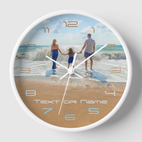 Custom Your Photo Clock with Text Name