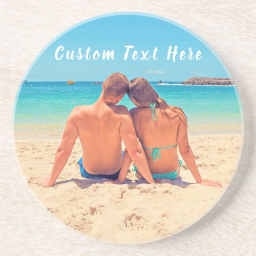 Custom Your Photo Coaster with Text