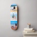 Custom Your Photo Collage and Text Skateboard<br><div class="desc">Personalized Skateboards with Custom Photo Collage and Text - Mom / Dad / Kids / Parents / Couple Modern Custom Photos Unique Your Own Design - Special Family / Friends or Personal Skateboard Gift - Add Your Photos and Text - Name / Favorite Background - Elements and Text Colors /...</div>
