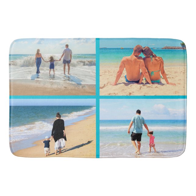 Custom Your Photo Collage Bath Mat Personalized (Front)