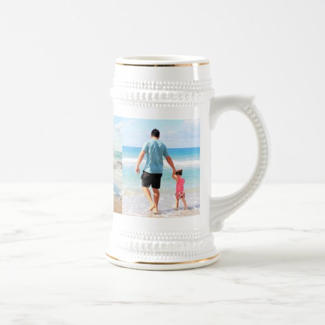 Custom Your Photo Collage Beer Stein Personalized (Right)