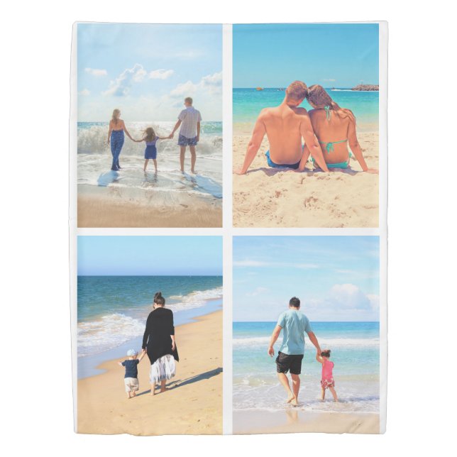 Custom Your Photo Collage Duvet Cover (Front)
