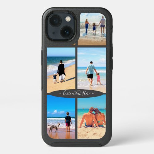 Custom Your Photo Collage iPhone Case with Text