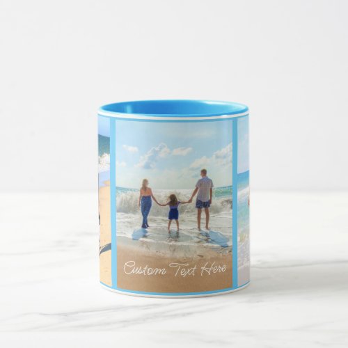 Custom Your Photo Collage Mug Gift with Text