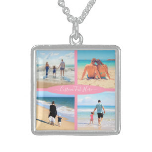 Custom Your Photo Collage Necklace Gift