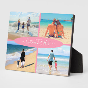 Custom Your Photo Collage Plaque with Text