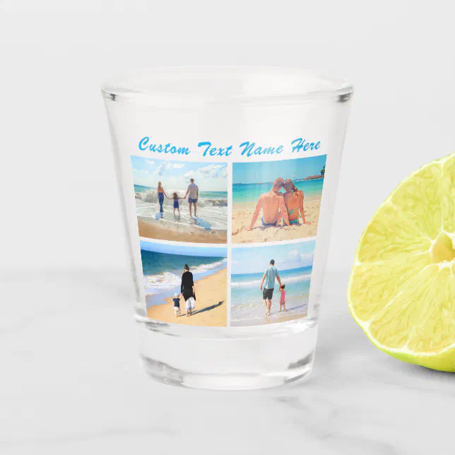 Punti di riferimento e icone di Oslo Norvegia Collage Shot Glass - Italia