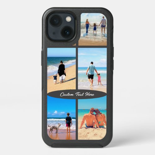 Custom Your Photo Collage Text Name iPhone Case