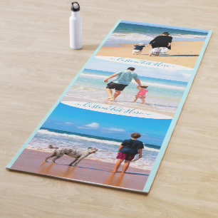 Custom Your Photo Collage Text Yoga Mat Gift