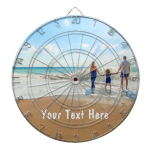 Custom Your Photo Dart Boardwith Text Dart Board