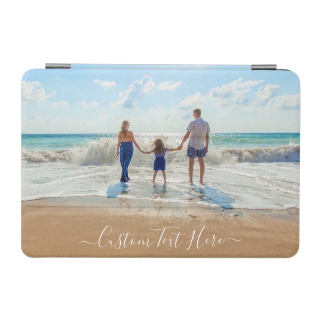 Custom Your Photo Design iPad Air Cover with Text (Horizontal)