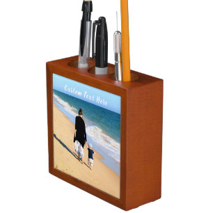 Custom Your Photo Desk Organizer with Text