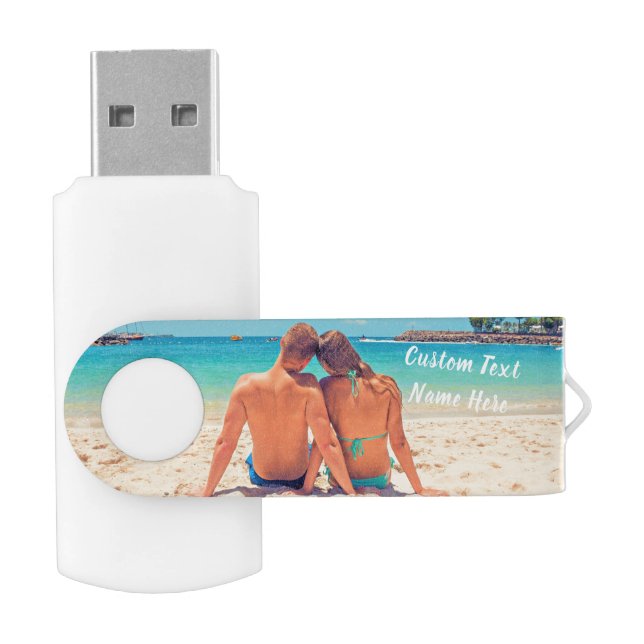 Custom Your Photo Flash Drive with Text (Opened)