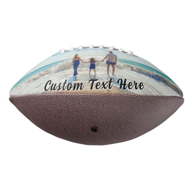 Custom Your Photo Football Personalized Text (Rotated 270)
