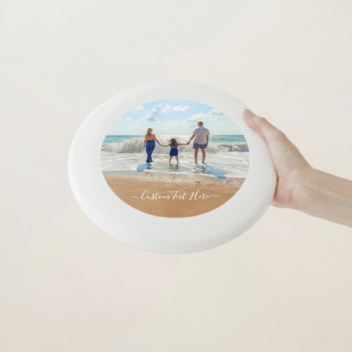 Custom Your Photo Frisbee Gift with Text