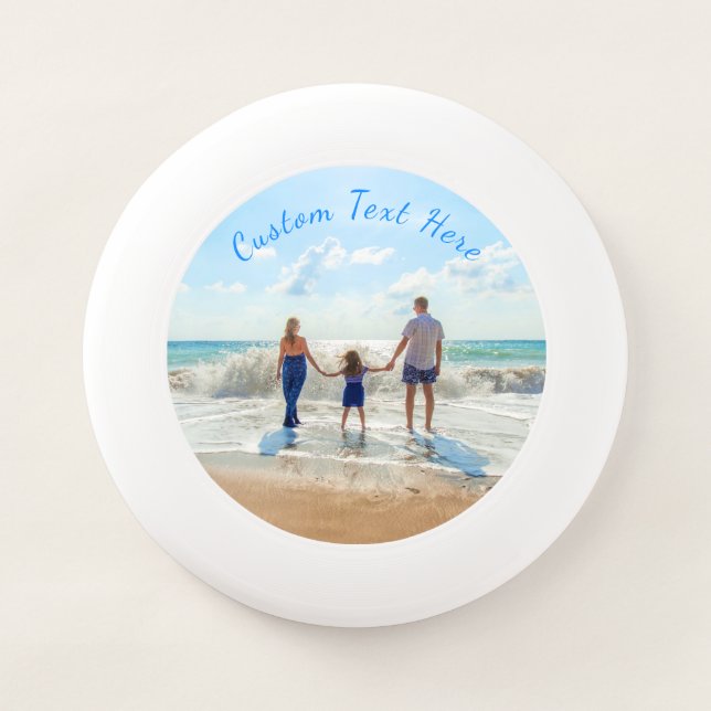 Custom Your Photo Frisbee with Text (Front)