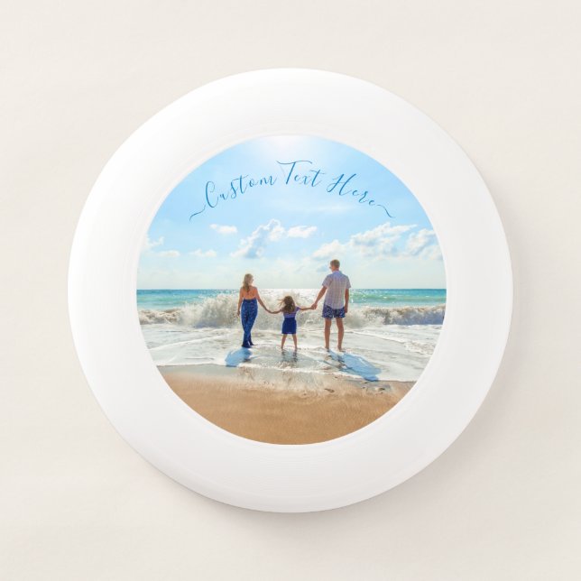 Custom Your Photo Frisbee with Text Personalized (Front)