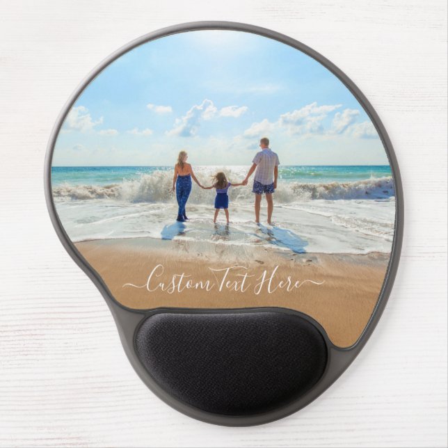 Custom Your Photo Gel Mouse Pad with Text (Front)