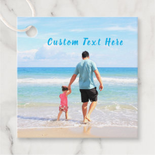 Custom Your Photo Gift Tags with Text Personalized