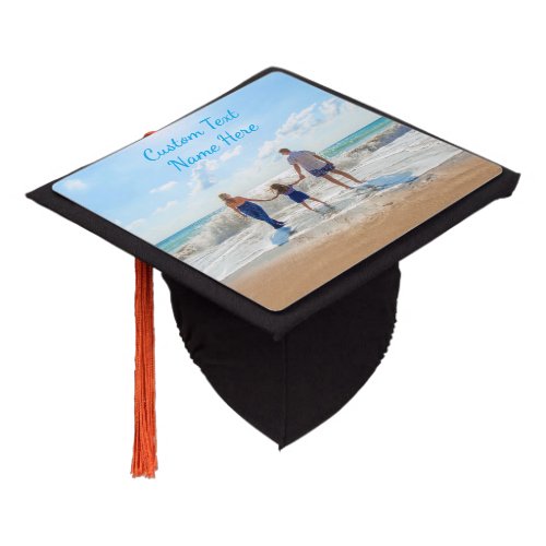 Custom Your Photo Graduation Cap Topper with Text