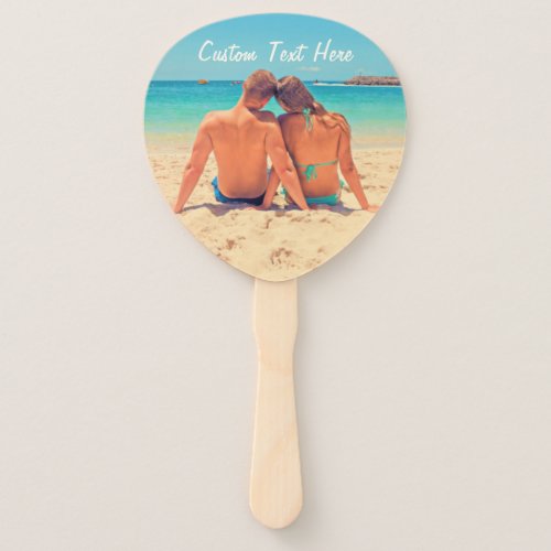 Custom Your Photo Hand Fan with Text