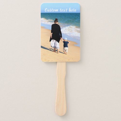 Custom Your Photo Hand Fan with Text Name