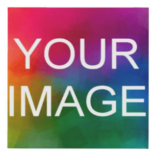 Custom Your Photo Image Picture Or Logo Stretched Faux Canvas Print