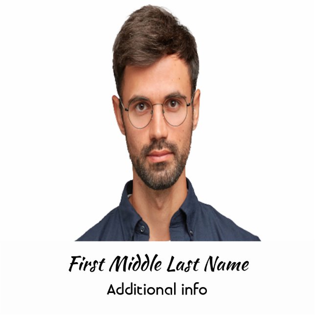 Custom Your Photo & Info Memorial Cutout (Front)