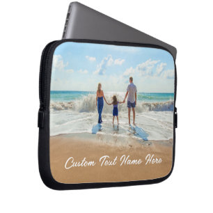 Custom Your Photo Laptop Sleeve with Text Name