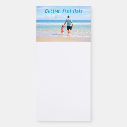 Custom Your Photo Magnetic Notepad with Text