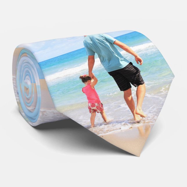 Custom Your Photo Neck Tie Personalized Gift (Rolled)