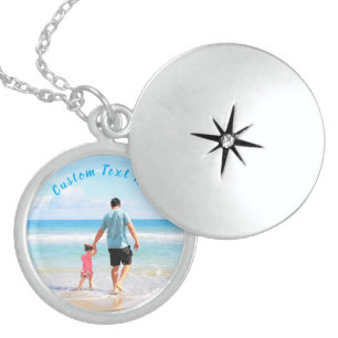 Custom Your Photo Necklace Gift with Text