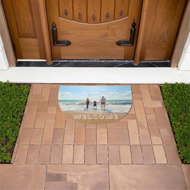 Custom Your Photo Personalized Doormat Welcome (Outdoor)