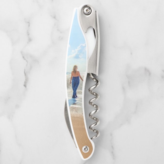 Custom Your Photo Personalized Waiter's Corkscrew (Back)