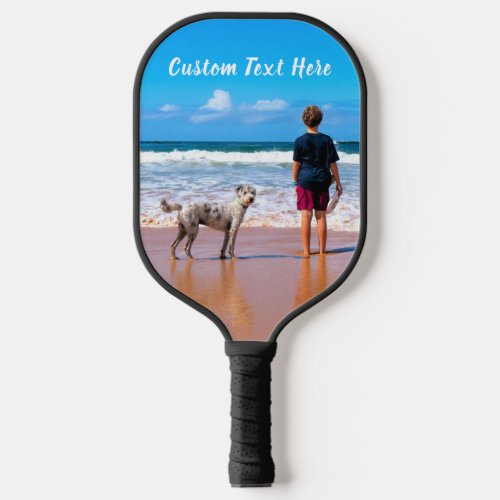 Custom Your Photo Pickleball Paddle with Text Name
