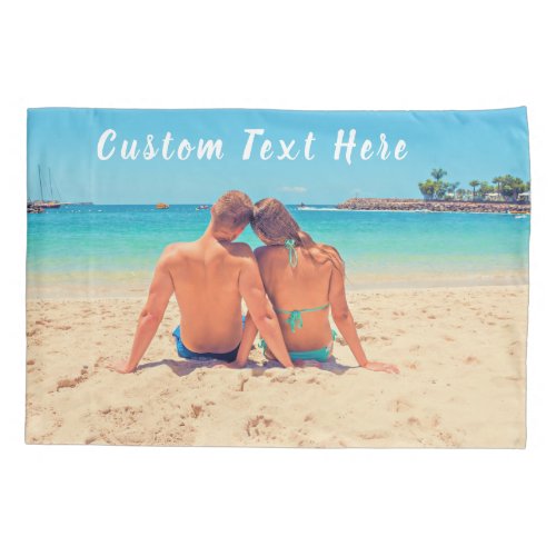 Custom Your Photo Pillow Case Gift with Text Name