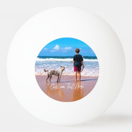 Custom Your Photo Ping Pong Ball with Text