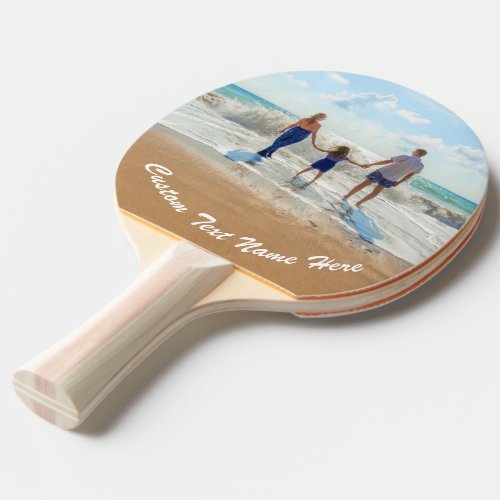 Custom Your Photo Ping Pong Paddle with Text Name