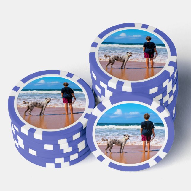 Custom Your Photo Poker Chips Personalized Gift (Stack)