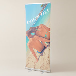 Custom Your Photo Retractable Banner with Text