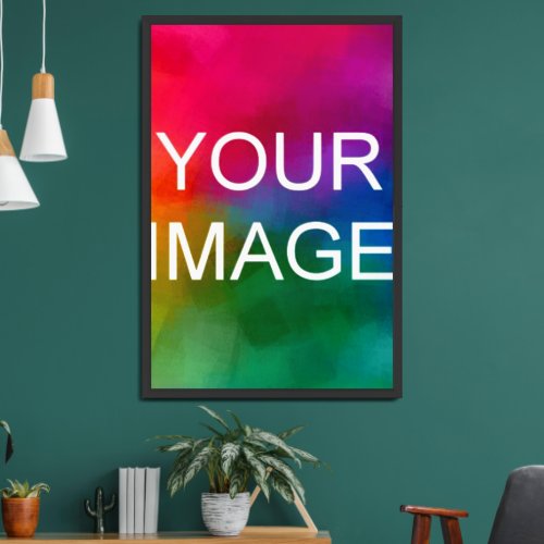 Custom Your Photo Simple Template XL Extra Large Framed Art