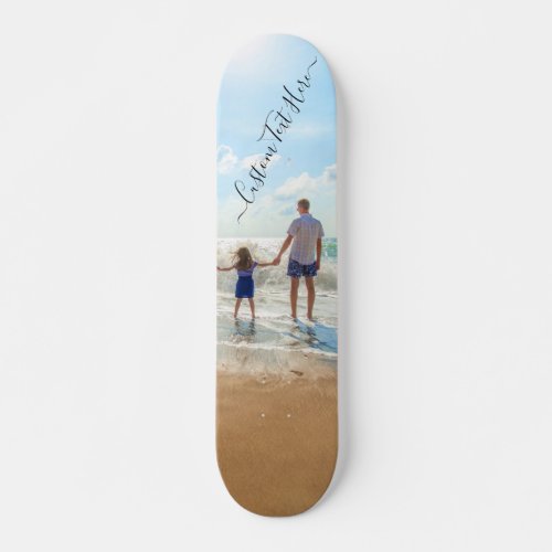 Custom Your Photo Skateboard Gift with Text Name