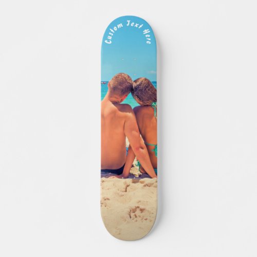 Custom Your Photo Skateboard with Text