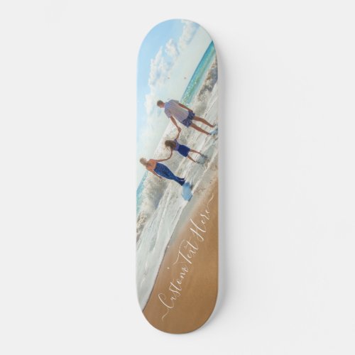 Custom Your Photo Skateboard with Text Name
