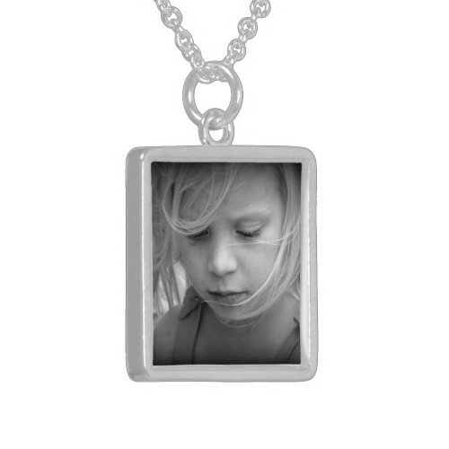 Custom your photo sterling silver necklace gift sterling silver necklace