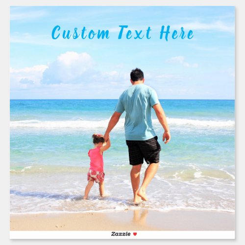 Custom Your Photo Sticker with Text