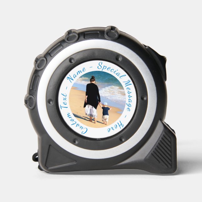 Custom Your Photo Tape Measure with Text (Front)